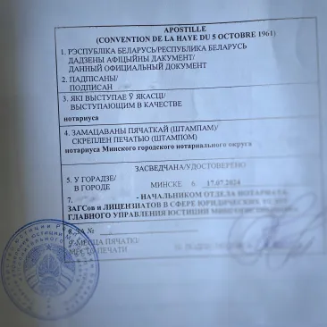 Апостиль согласия на выезд ребенка Апостиль согласия на выезд ребенка